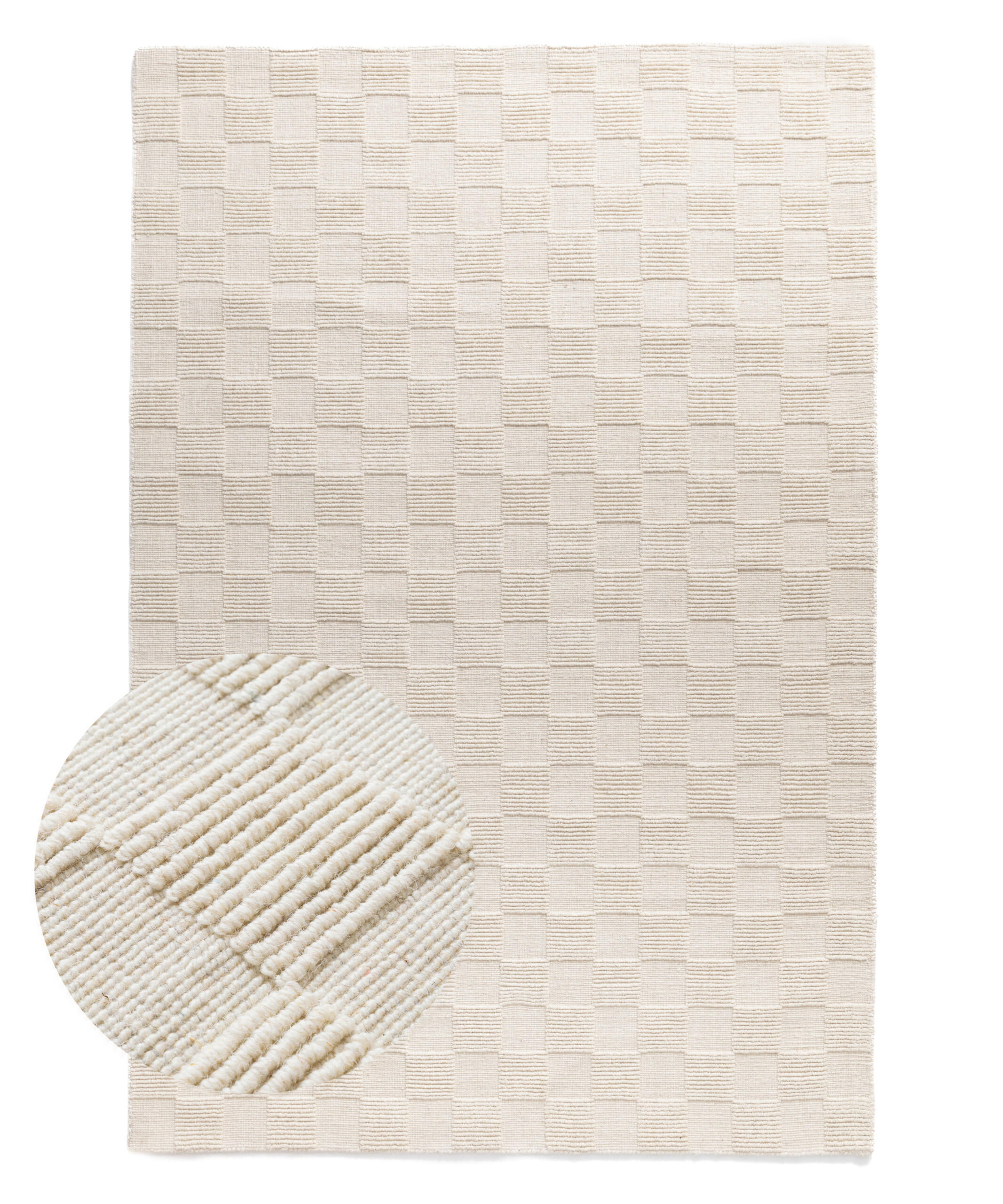 Tapis en laine - Tavle ivoire - overzicht Tapis en laine - Tavle ivoire - overzicht
