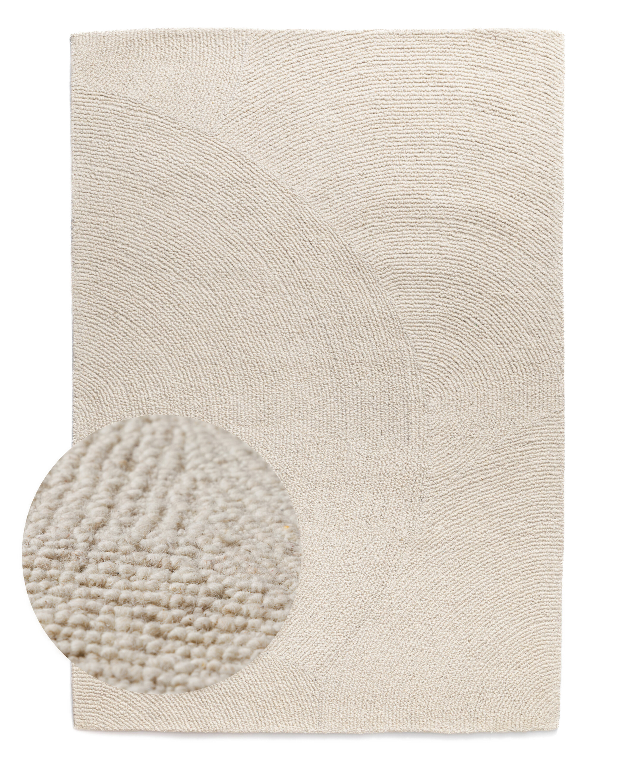 Tapis en laine - Tvist ivoire - overzicht Tapis en laine - Tvist ivoire - overzicht