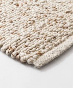 Tapis en laine - Bergull ivoire/beige - close up, thumbnail Tapis en laine - Bergull ivoire/beige - close up, thumbnail