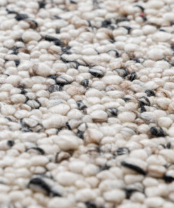 Tapis en laine - Bergull ivoire/noir - close up, thumbnail Tapis en laine - Bergull ivoire/noir - close up, thumbnail