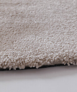 Tapis rond lavable - Clean Prestige beige - close up, thumbnail