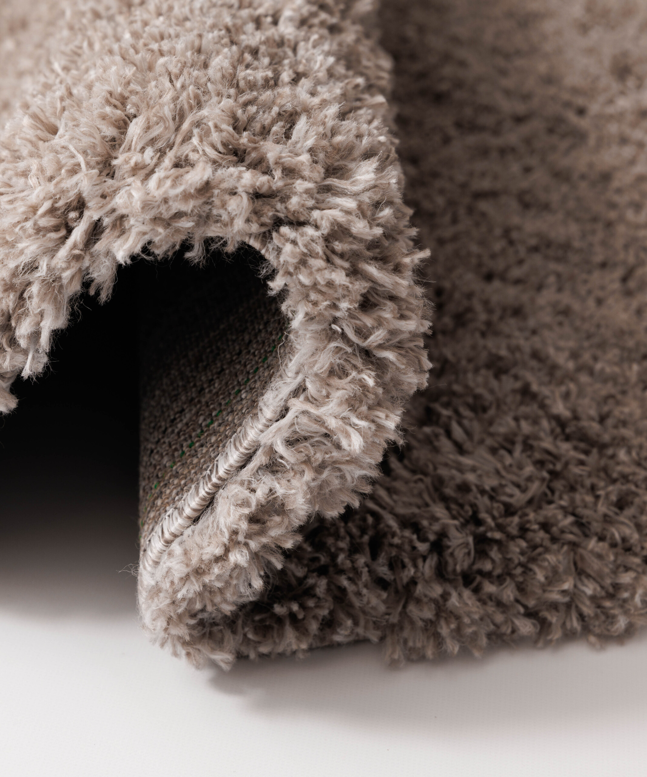 Tapis ovale poils longs - Cozy Shaggy beige - close up Tapis ovale poils longs - Cozy Shaggy beige - close up