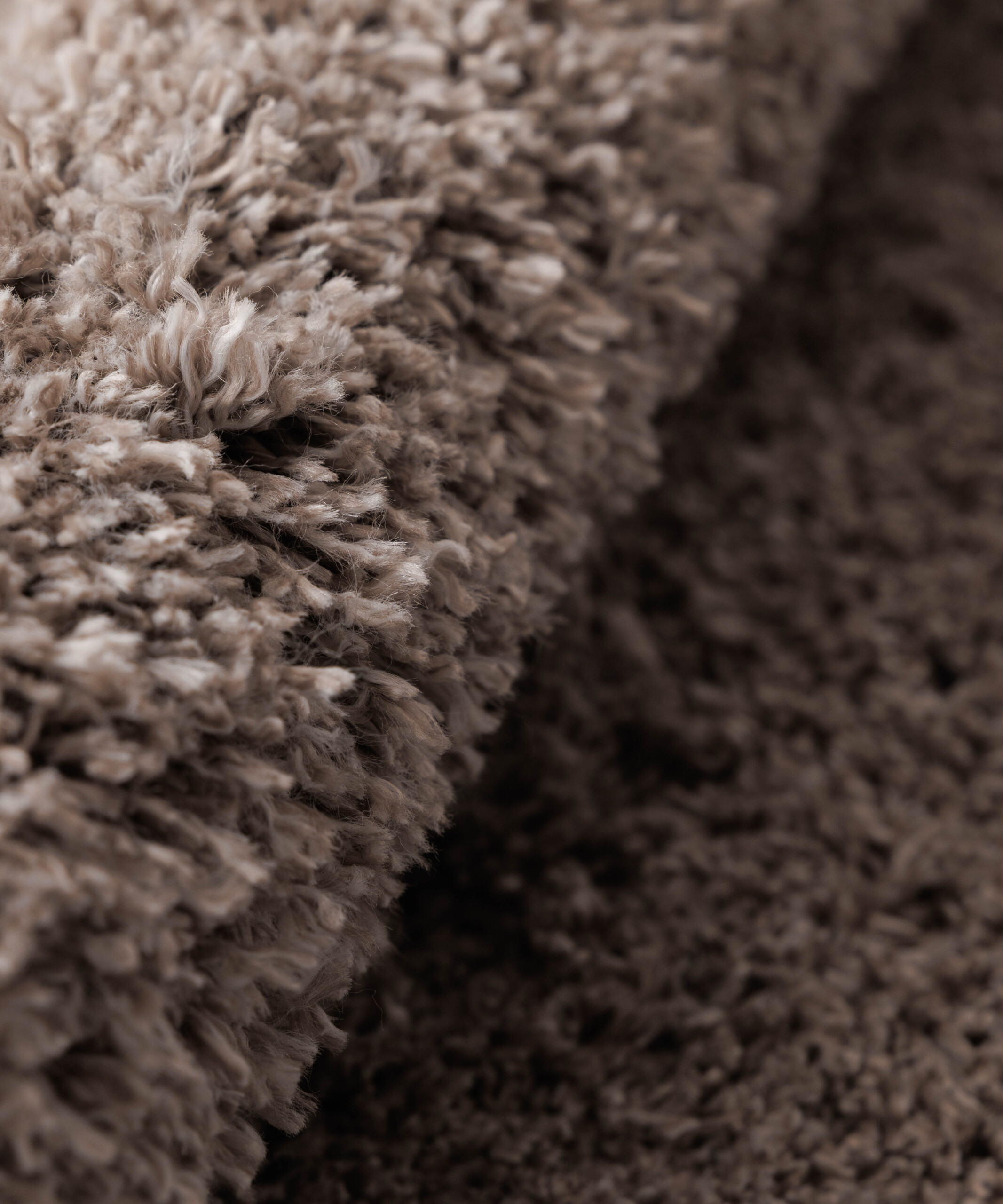 Tapis Rond poils longs Cozy Shaggy - beige - close up Tapis Rond poils longs Cozy Shaggy - beige - close up