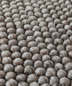 Tapis laine rond - Fjell couleur du sable - close up, thumbnail Tapis laine rond - Fjell couleur du sable - close up, thumbnail