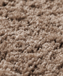 Tapis Rond poils longs Shaggy Grand - beige - close up, thumbnail