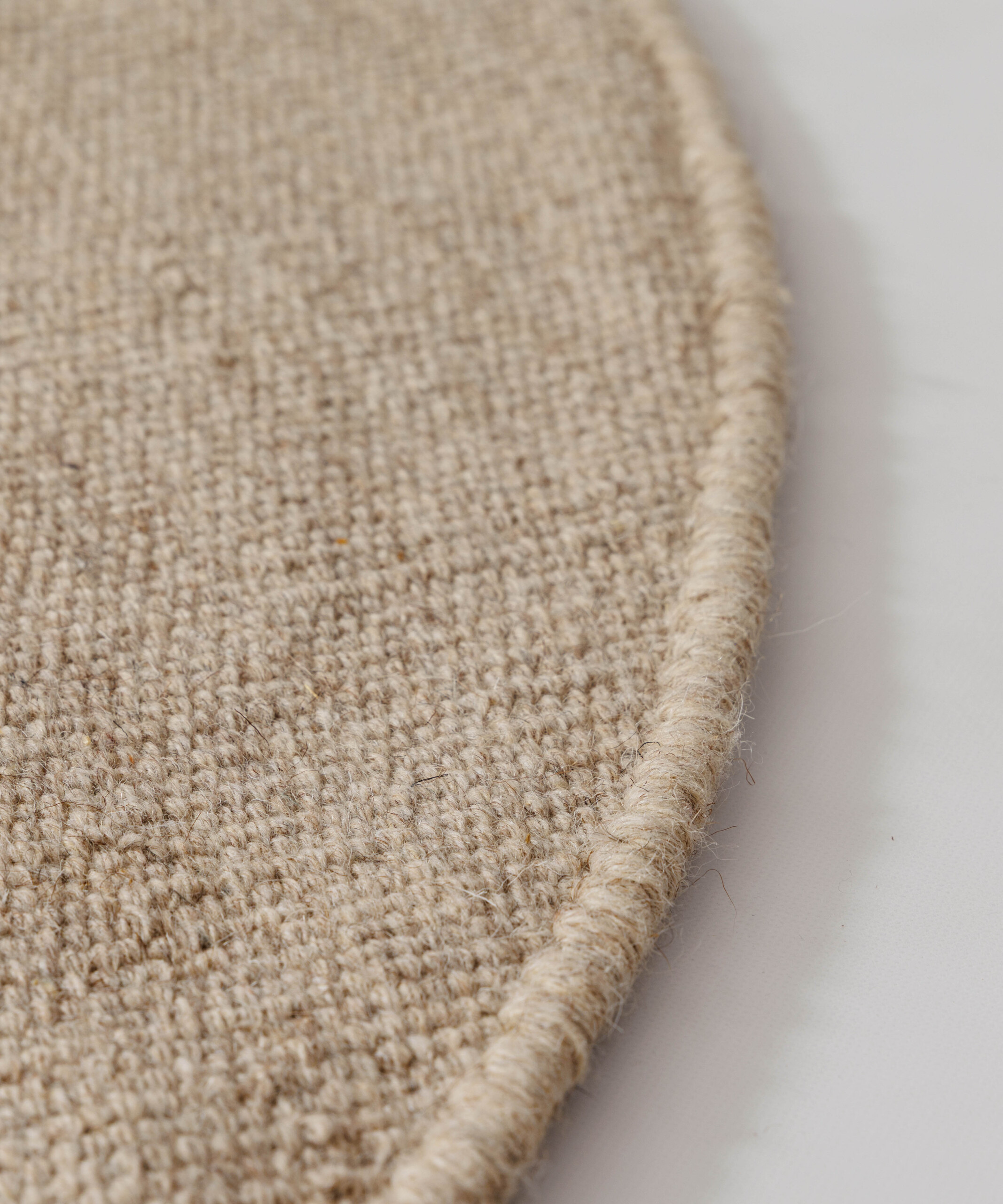 Tapis rond en laine - Grund beige - close up Tapis rond en laine - Grund beige - close up