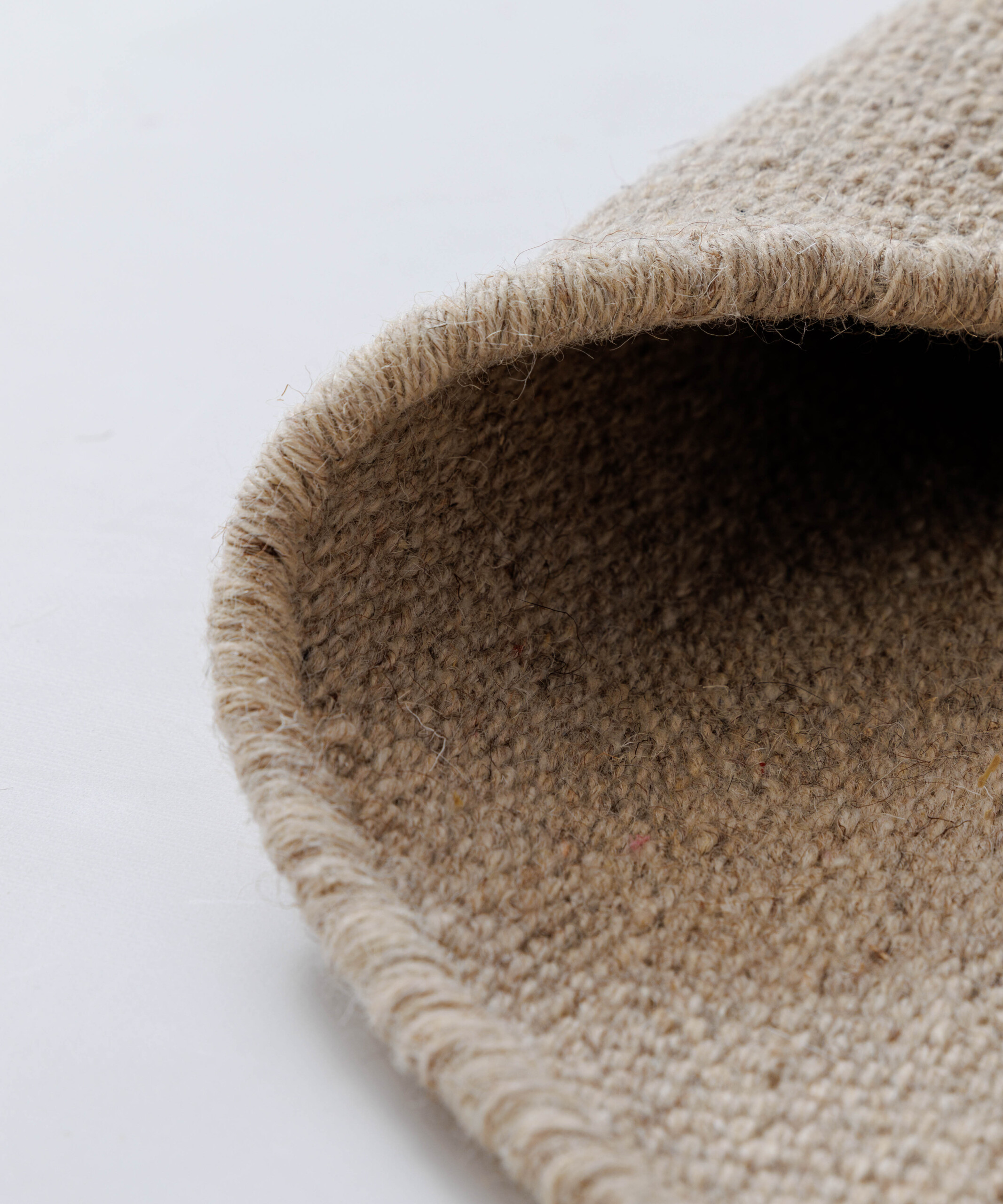 Tapis rond en laine - Grund beige - close up Tapis rond en laine - Grund beige - close up