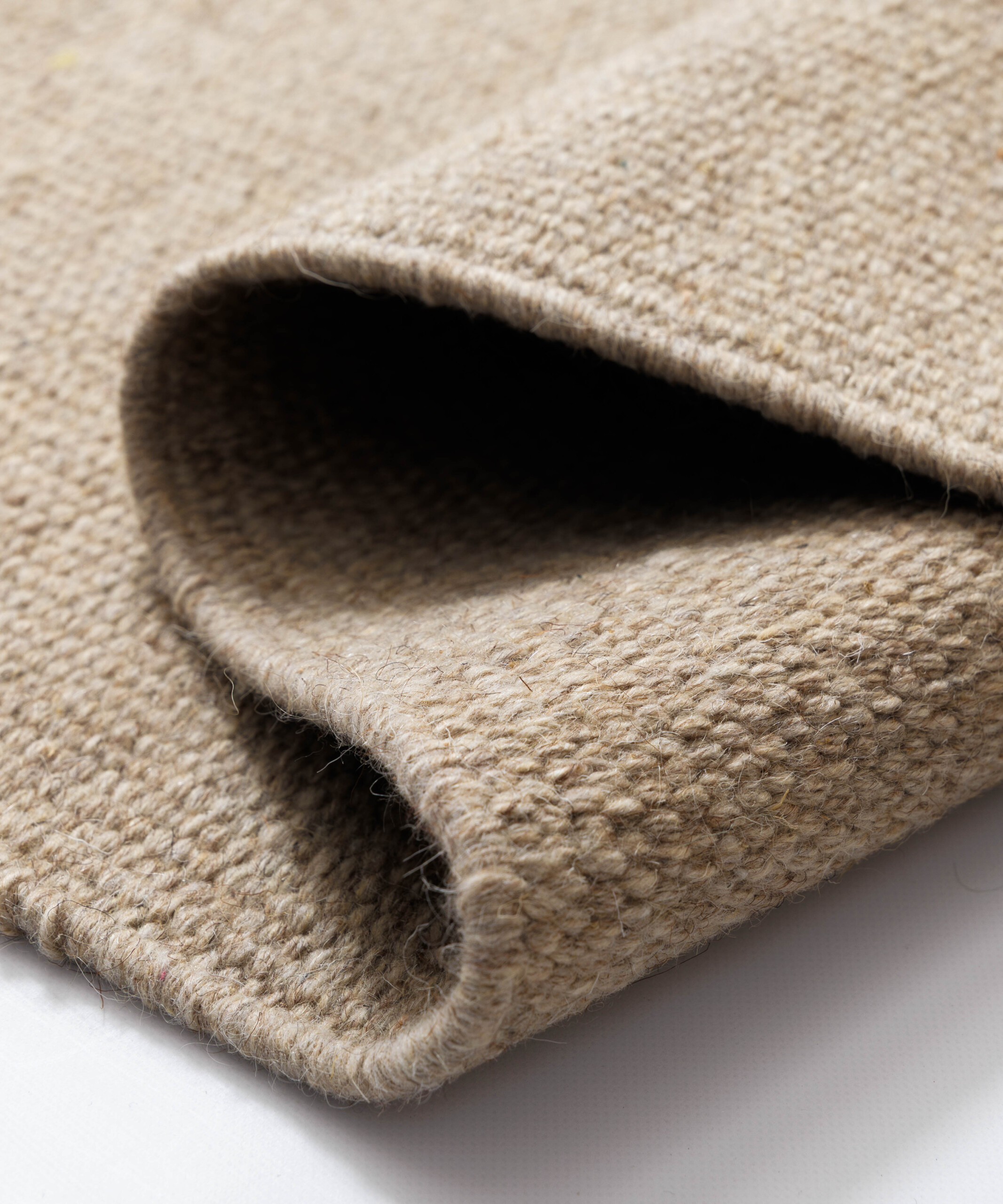 Tapis en laine - Grund beige - close up Tapis en laine - Grund beige - close up
