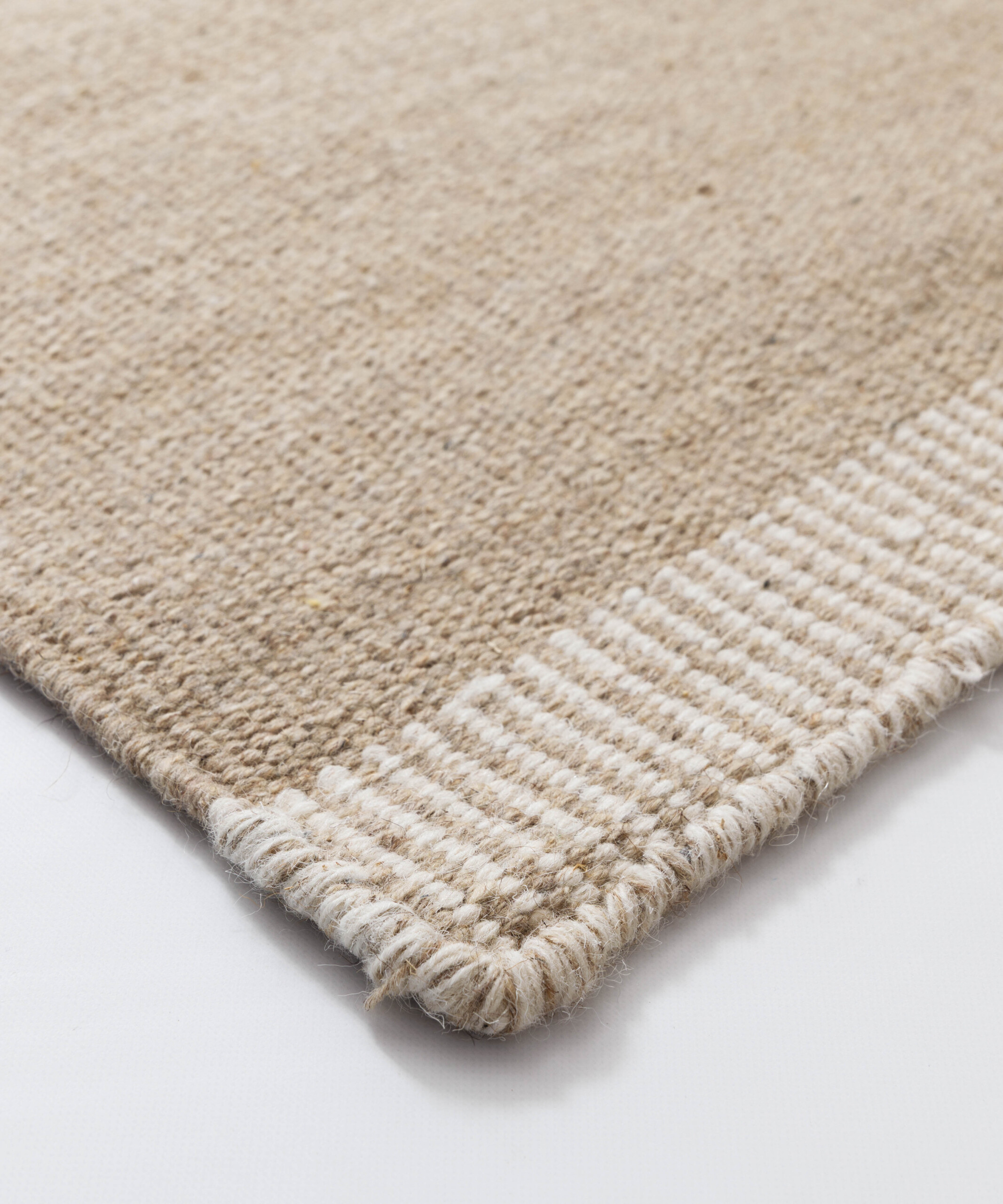 Tapis en laine - Grund beige - close up Tapis en laine - Grund beige - close up