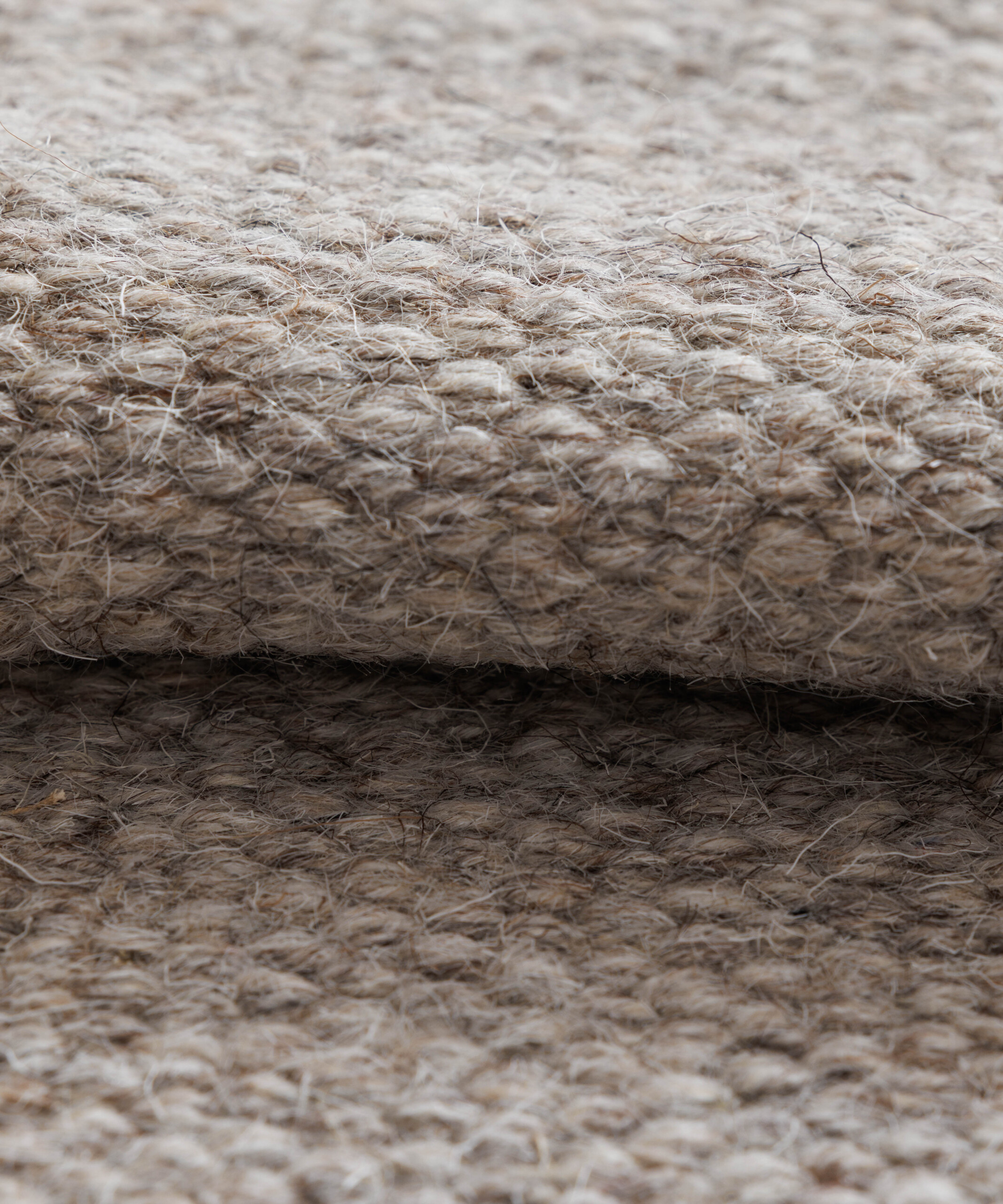Tapis rond en laine - Grund gris - close up Tapis rond en laine - Grund gris - close up