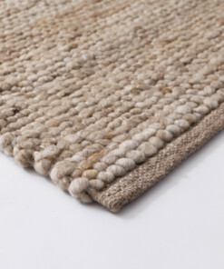 Tapis laine - Heimur beige/naturel - close up, thumbnail