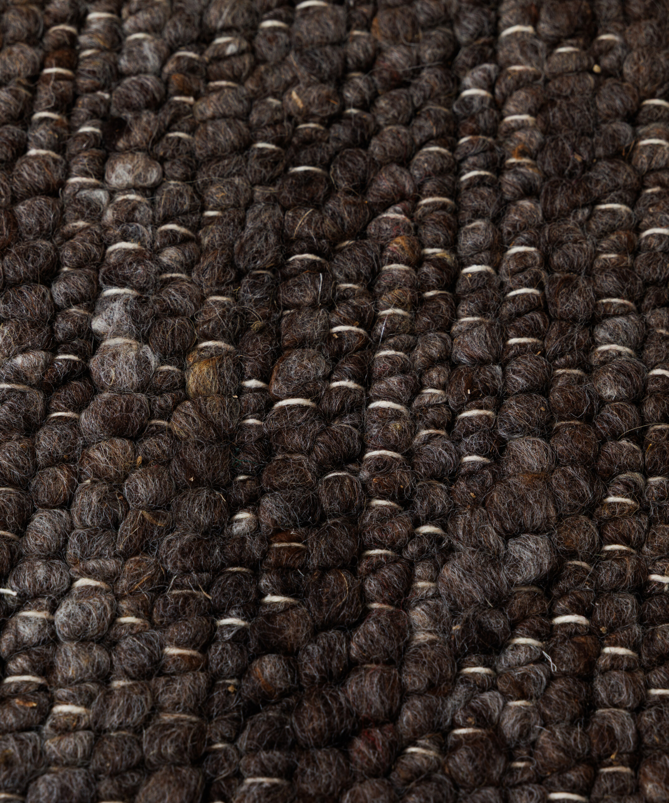 Tapis en laine - Heimur marron/naturel - close up Tapis en laine - Heimur marron/naturel - close up
