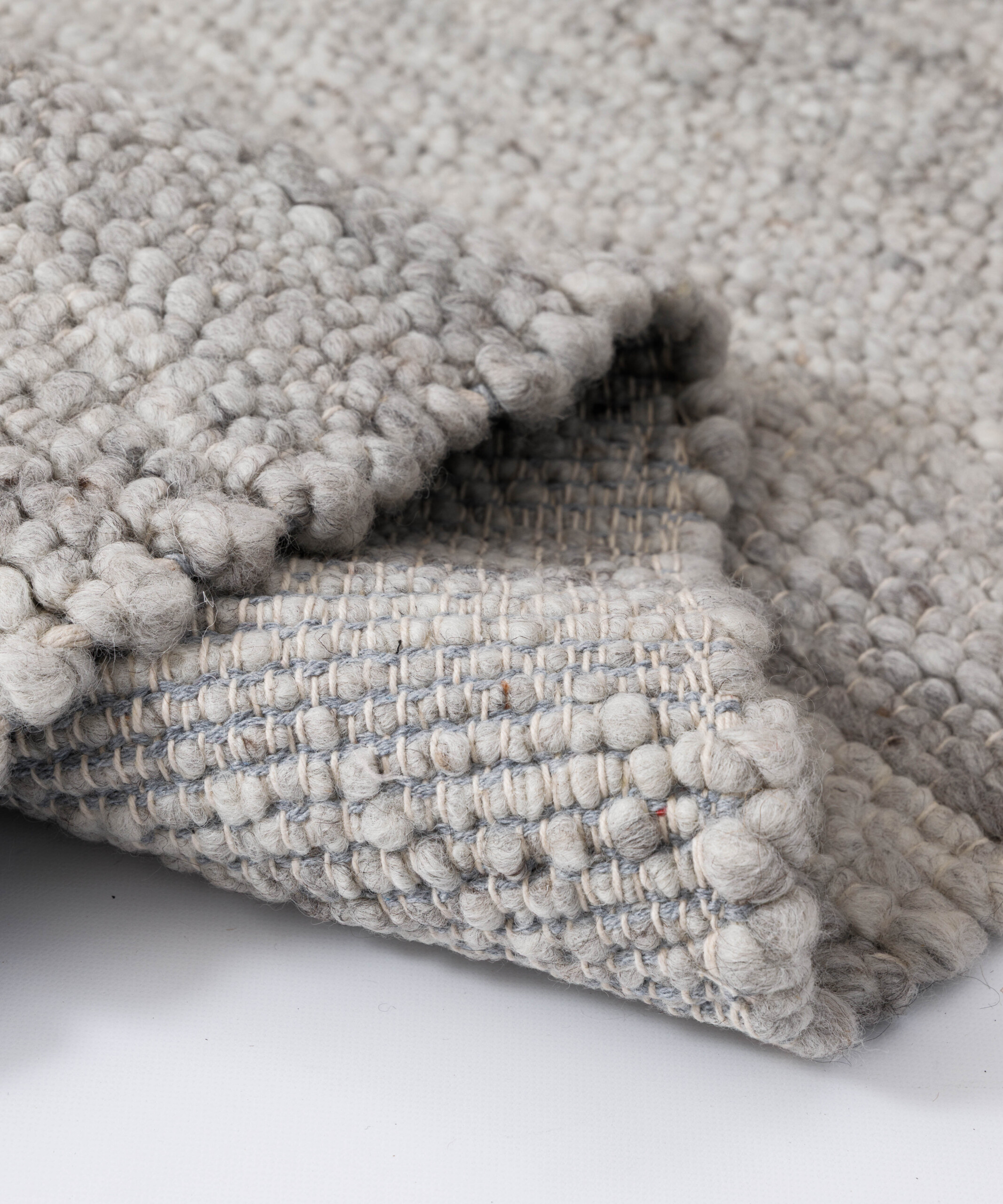 Tapis en laine - Heimur gris/naturel - close up Tapis en laine - Heimur gris/naturel - close up
