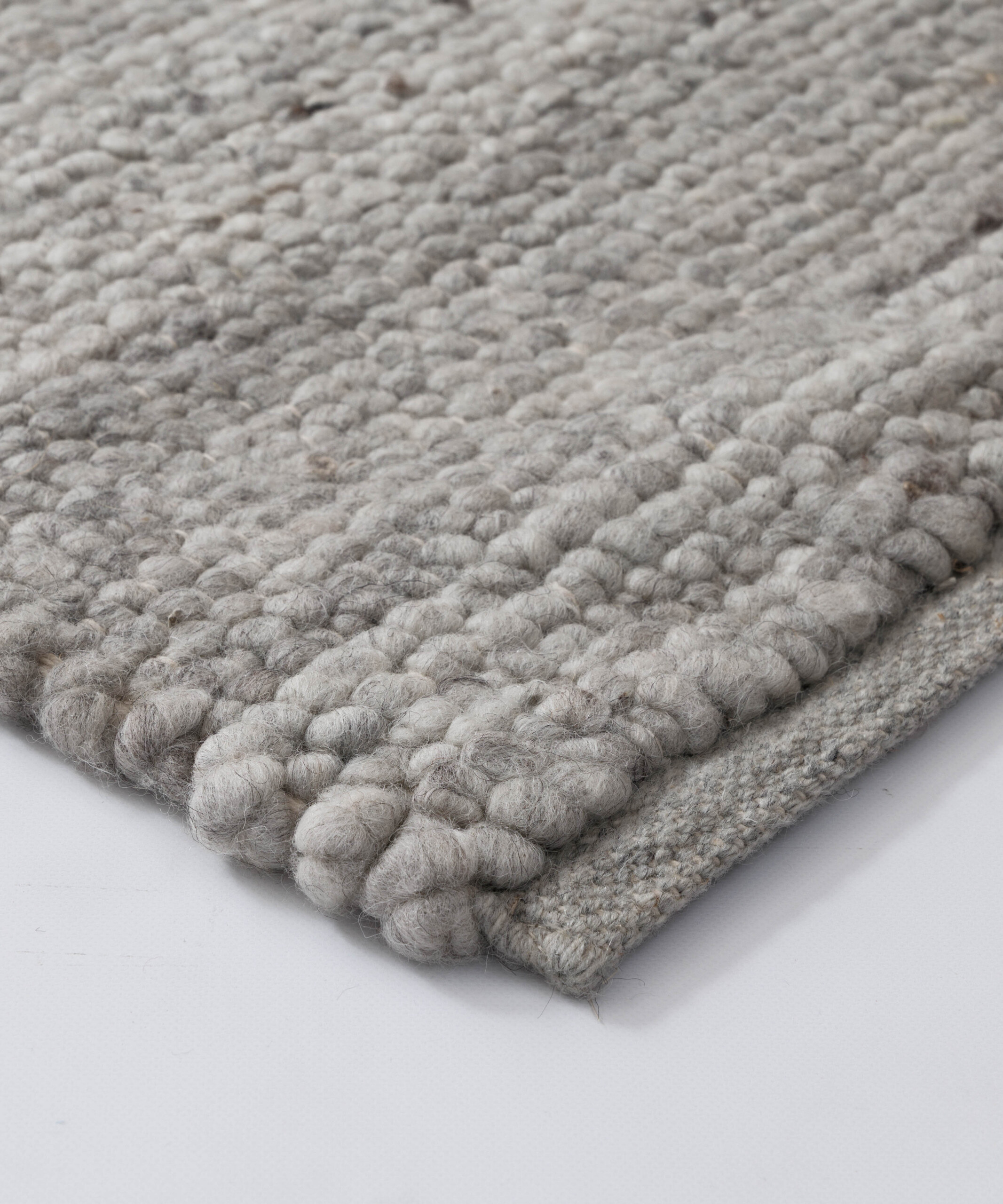 Tapis en laine - Heimur gris/naturel - close up Tapis en laine - Heimur gris/naturel - close up