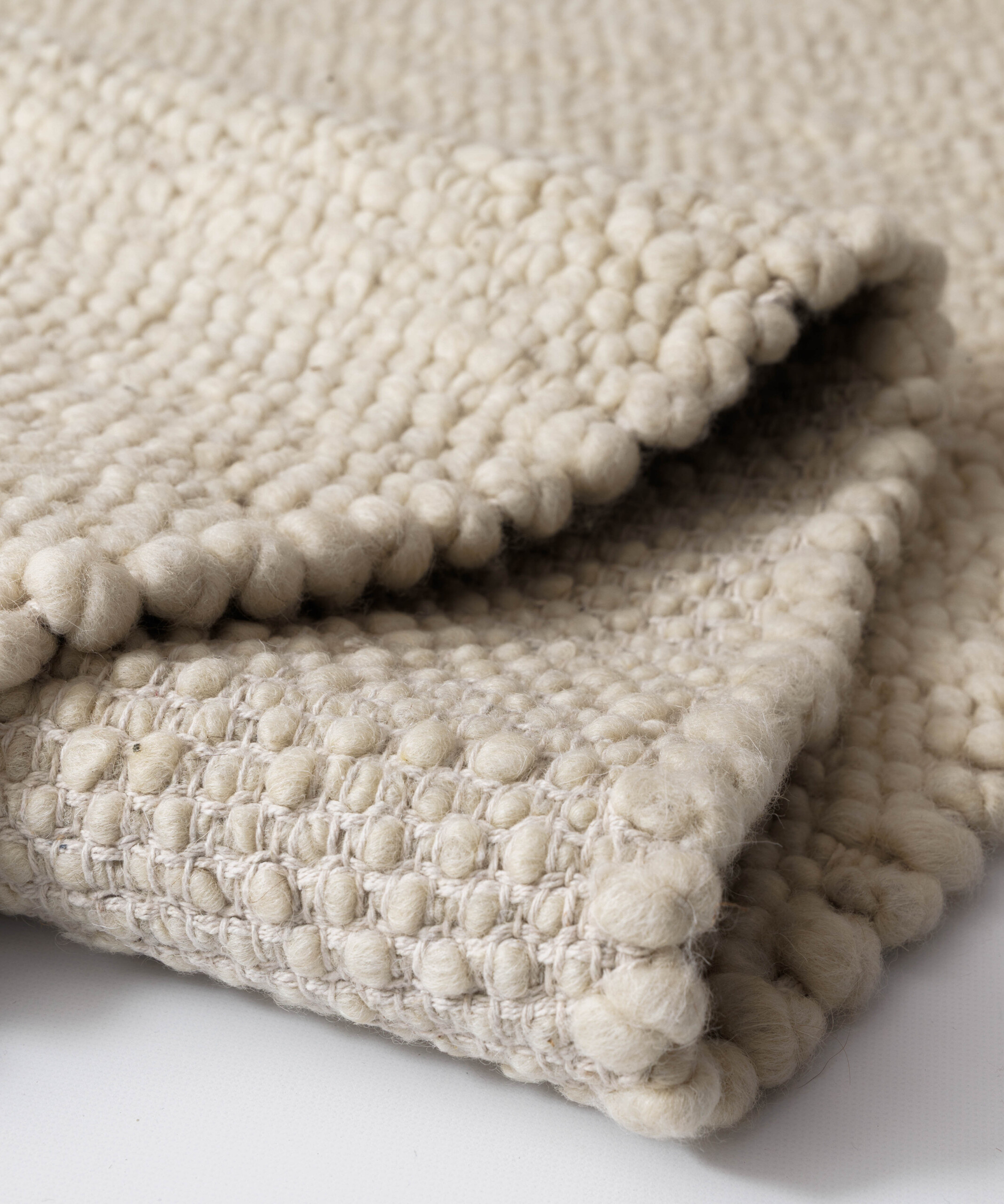 Tapis en laine - Heimur ivoire/naturel - close up Tapis en laine - Heimur ivoire/naturel - close up