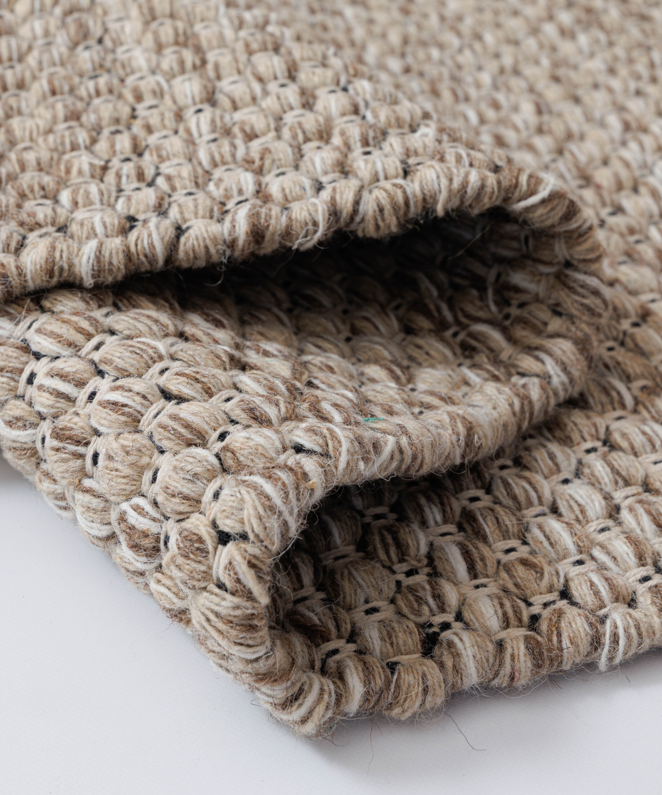Tapis laine - Huldra beige - close up Tapis laine - Huldra beige - close up