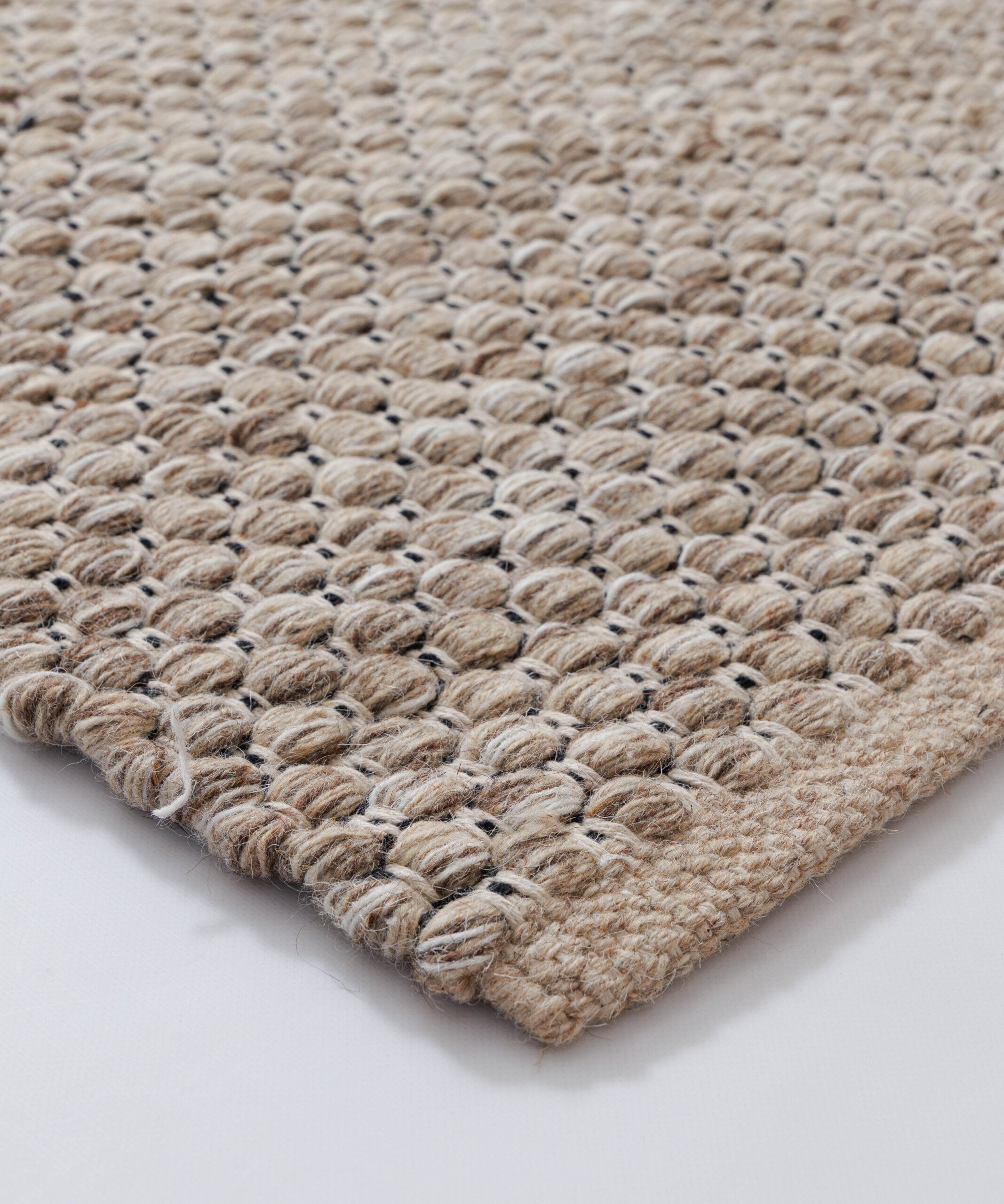 Tapis laine - Huldra beige - close up Tapis laine - Huldra beige - close up
