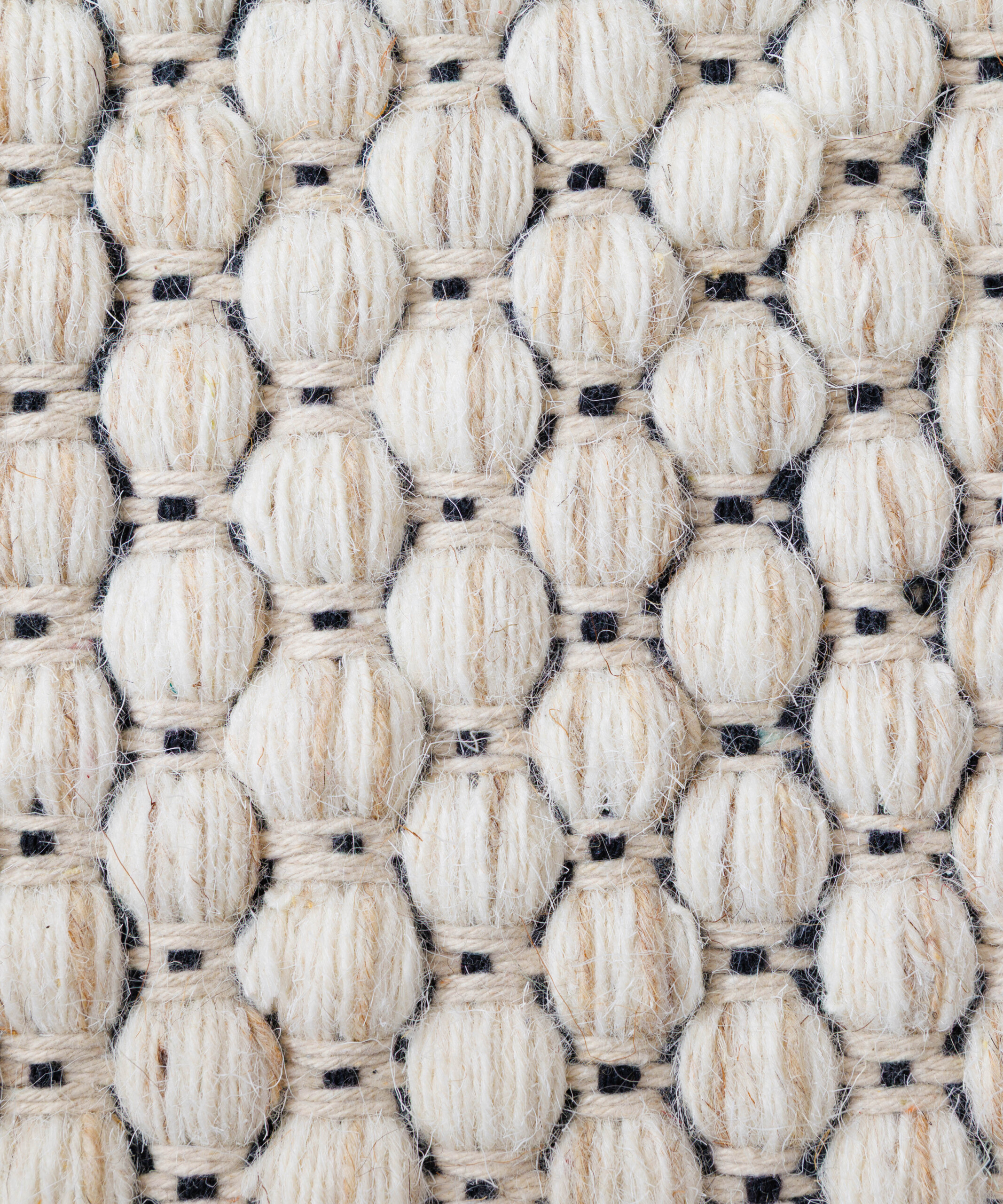 Tapis en laine - Huldra ivoire - close up Tapis en laine - Huldra ivoire - close up