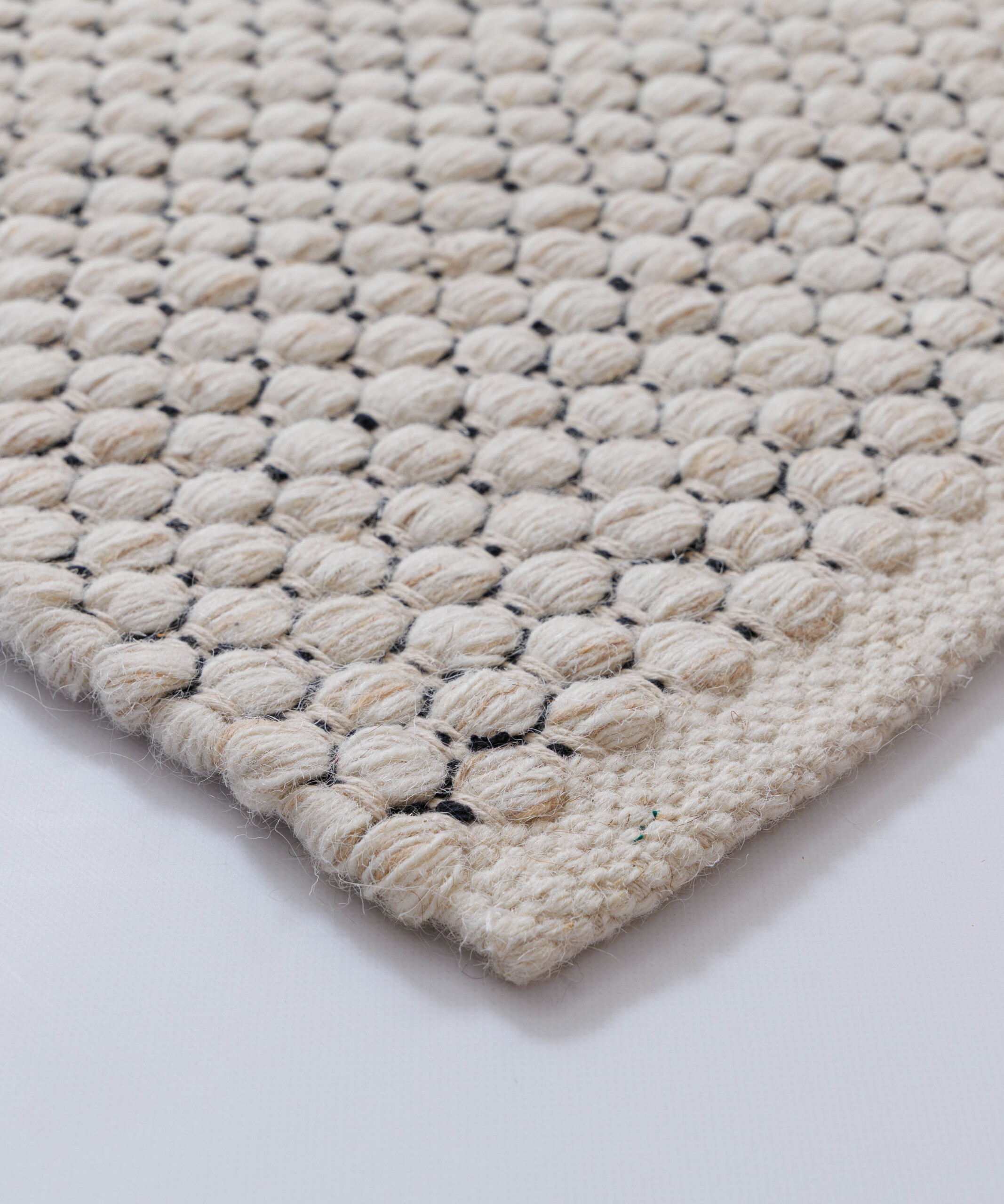 Tapis en laine - Huldra ivoire - close up Tapis en laine - Huldra ivoire - close up