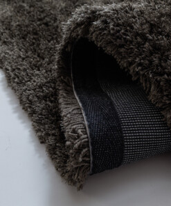 Tapis Shaggy Rond - Meadow Anthracite - close up, thumbnail Tapis Shaggy Rond - Meadow Anthracite - close up, thumbnail