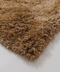 Tapis Shaggy - Meadow beige - close up, thumbnail