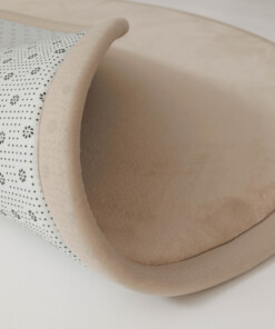 Tapis de jeu rond - Pluffy beige - close up