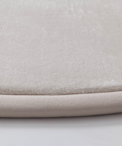 Tapis de jeu rond - Pluffy crème - close up