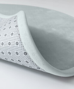 Tapis de jeu rond - Pluffy bleu clair - close up, thumbnail