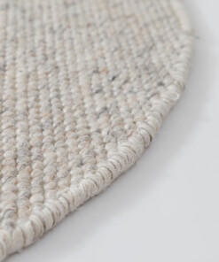 Tapis rond en laine - Silvull beige - close up, thumbnail Tapis rond en laine - Silvull beige - close up, thumbnail