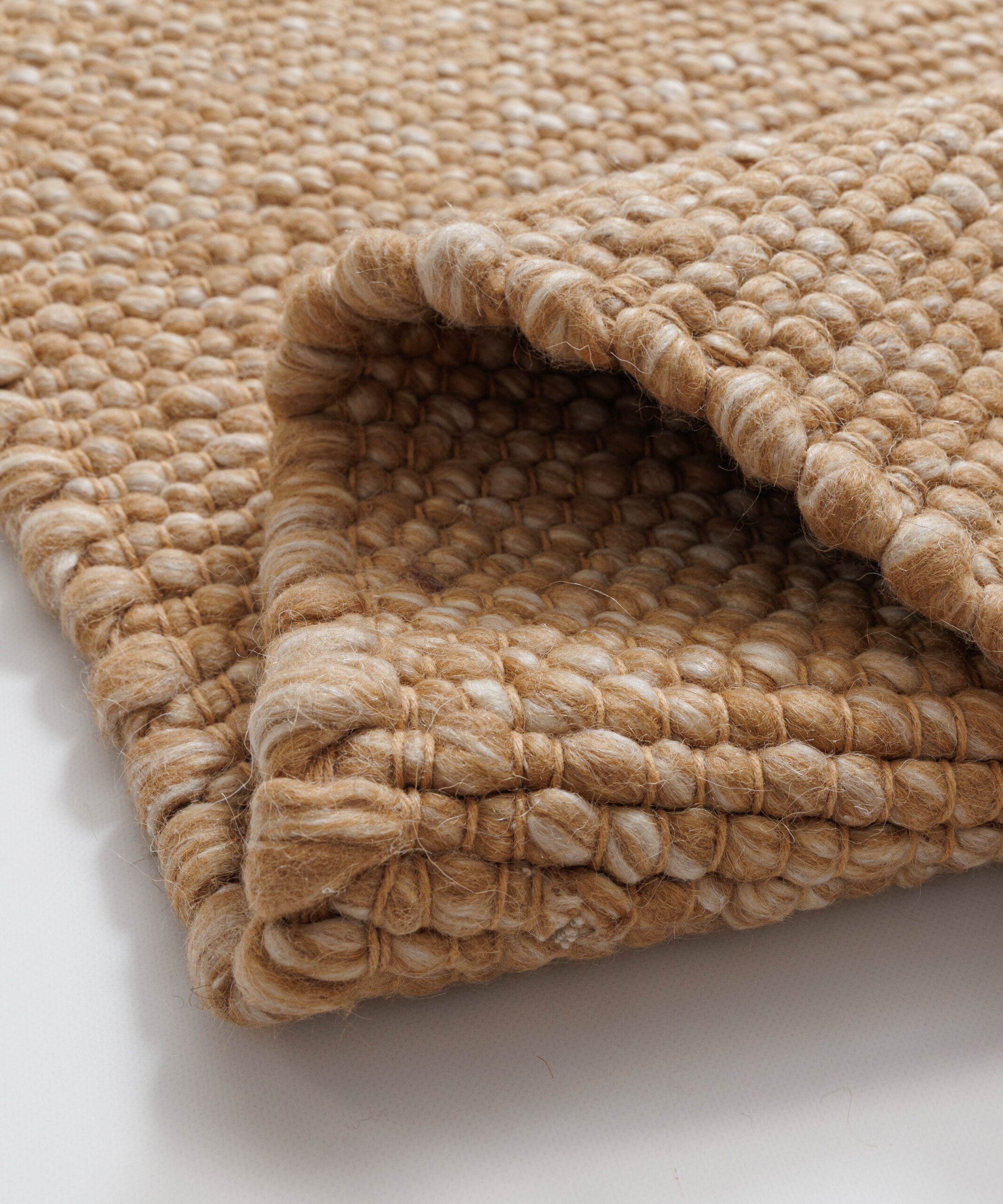 Tapis en laine - Silvull cognac - close up Tapis en laine - Silvull cognac - close up