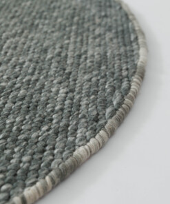 Tapis rond en laine - Silvull vert - close up, thumbnail Tapis rond en laine - Silvull vert - close up, thumbnail