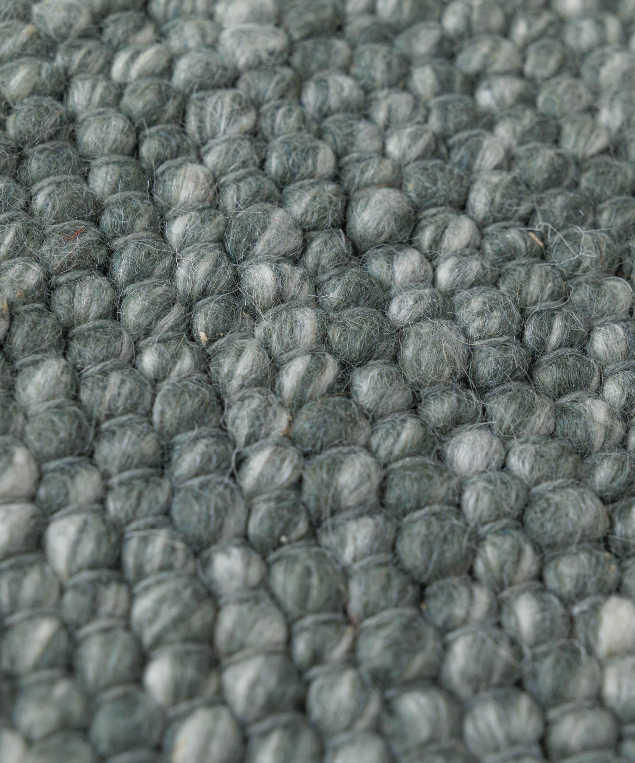 Tapis rond en laine - Silvull vert - close up Tapis rond en laine - Silvull vert - close up