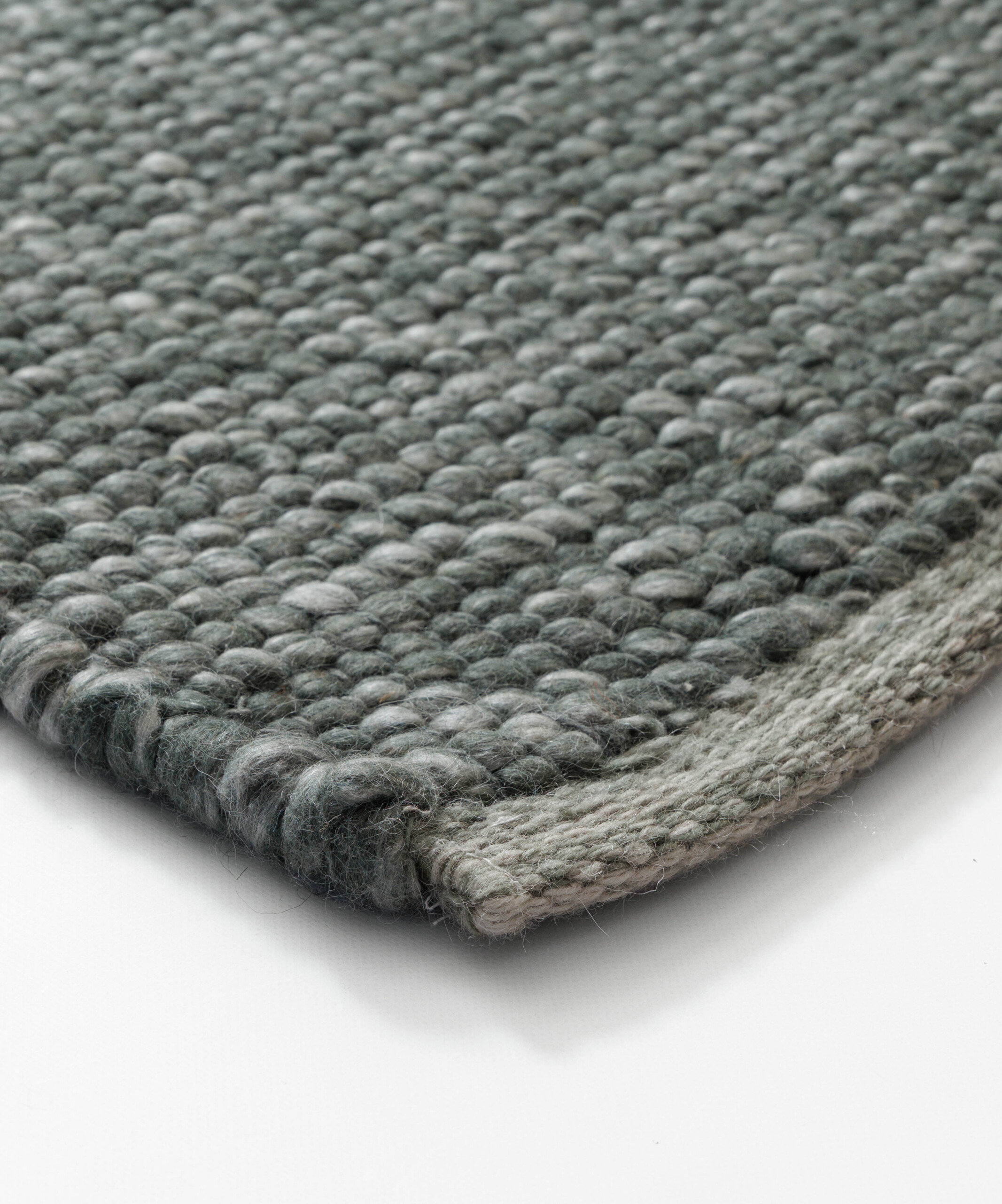 Tapis en laine - Silvull vert - close up Tapis en laine - Silvull vert - close up