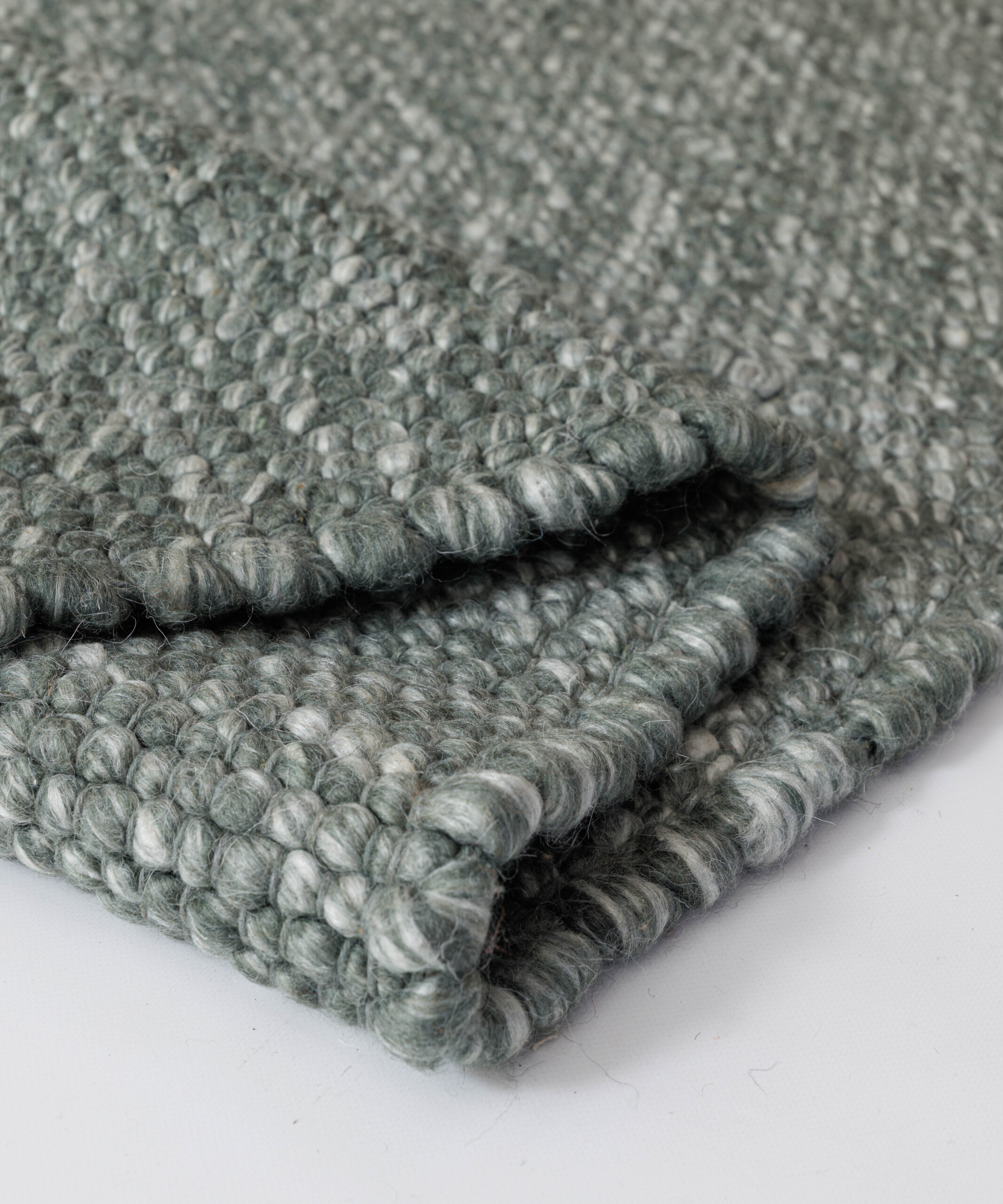 Tapis en laine - Silvull vert - close up Tapis en laine - Silvull vert - close up