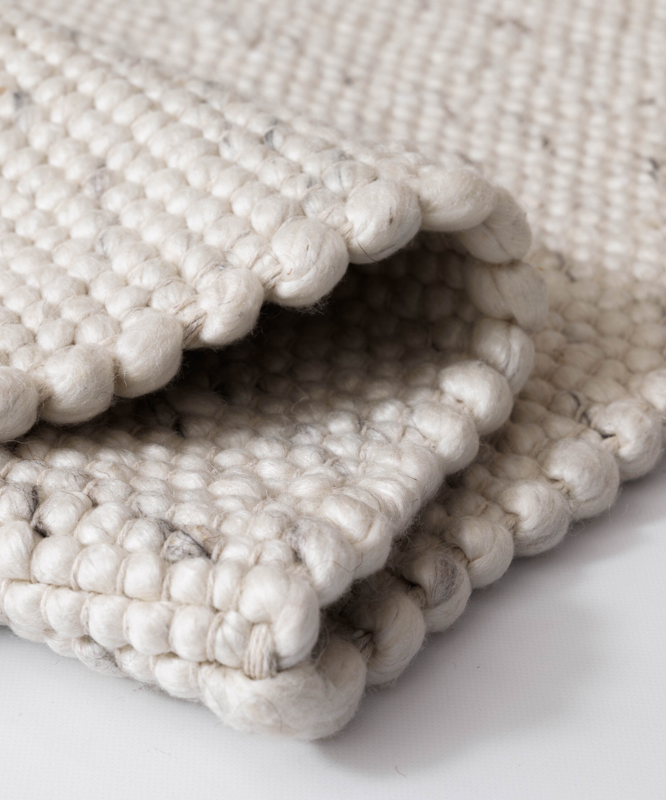 Tapis en laine - Silvull ivoire - close up Tapis en laine - Silvull ivoire - close up
