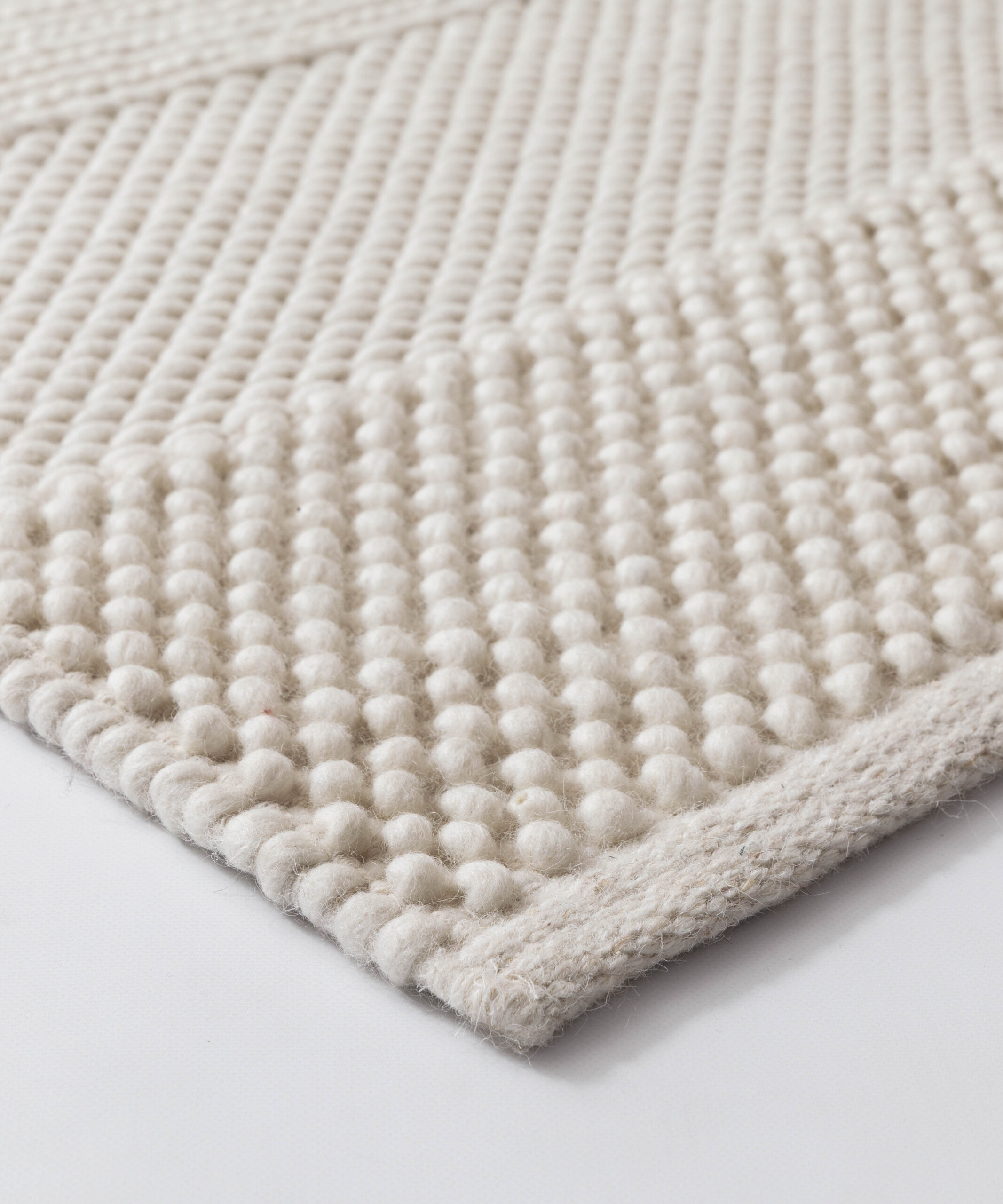 Tapis en laine - Skift ivoire - close up Tapis en laine - Skift ivoire - close up