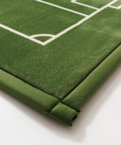 Tapis de jeu - Pluffy Soccer Field vert - close up, thumbnail