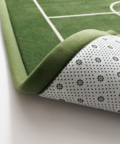 Tapis de jeu - Pluffy Soccer Field vert - close up