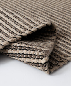 Tapis en laine - Strim beige - close up, thumbnail Tapis en laine - Strim beige - close up, thumbnail