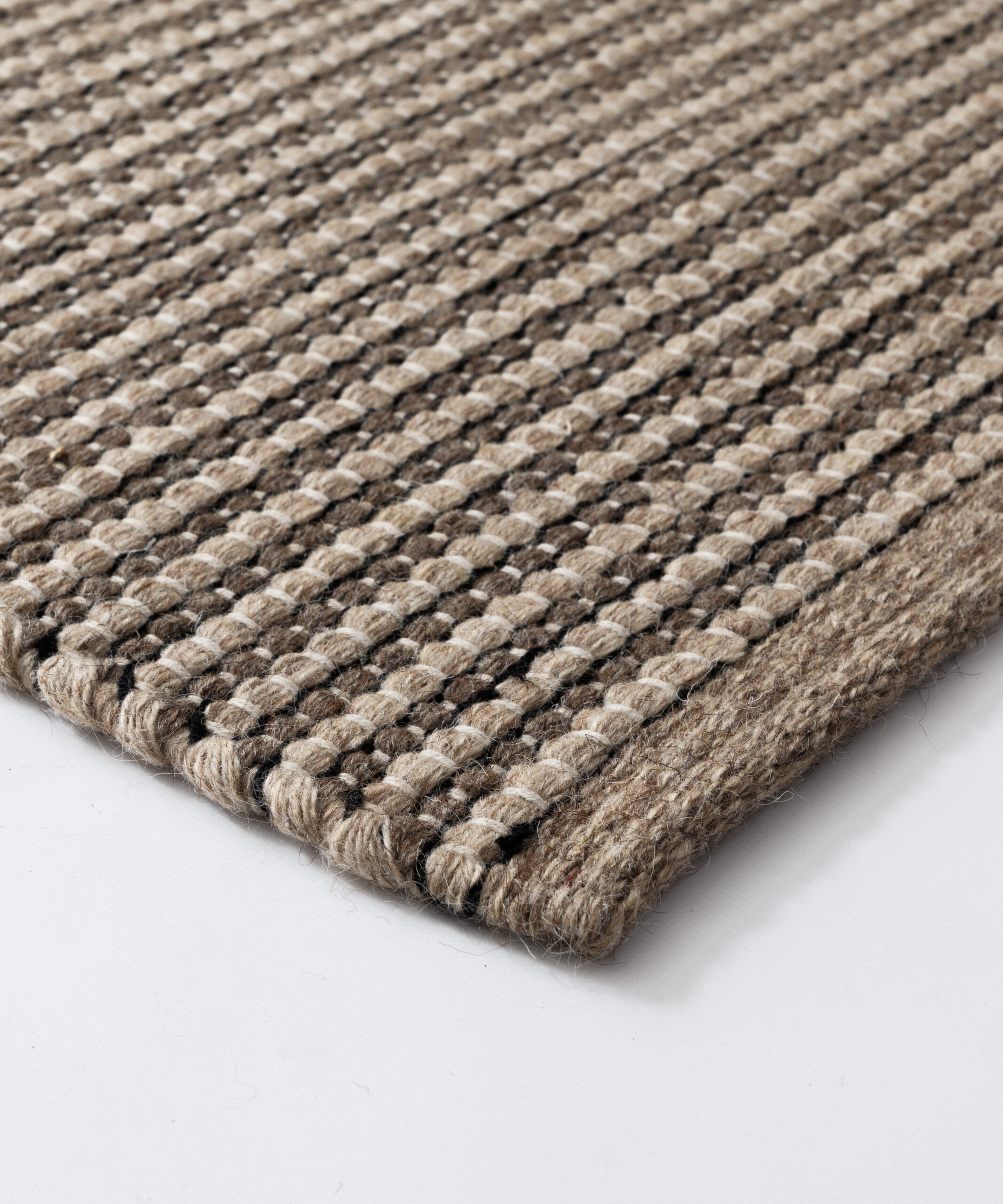 Tapis en laine - Strim beige - close up Tapis en laine - Strim beige - close up
