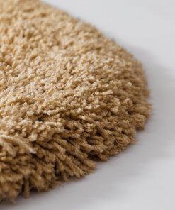 Tapis organique shaggy - Sveve beige - close up, thumbnail