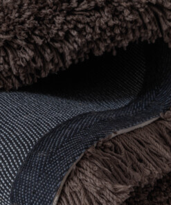 Tapis organique shaggy - Sveve brun - close up, thumbnail Tapis organique shaggy - Sveve brun - close up, thumbnail