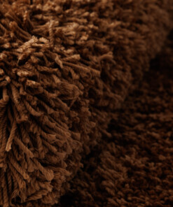 Tapis organique shaggy - Sveve cognac - close up, thumbnail Tapis organique shaggy - Sveve cognac - close up, thumbnail