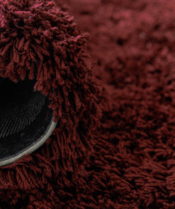 Tapis rond shaggy - Sveve bordeaux - close up, thumbnail Tapis rond shaggy - Sveve bordeaux - close up, thumbnail