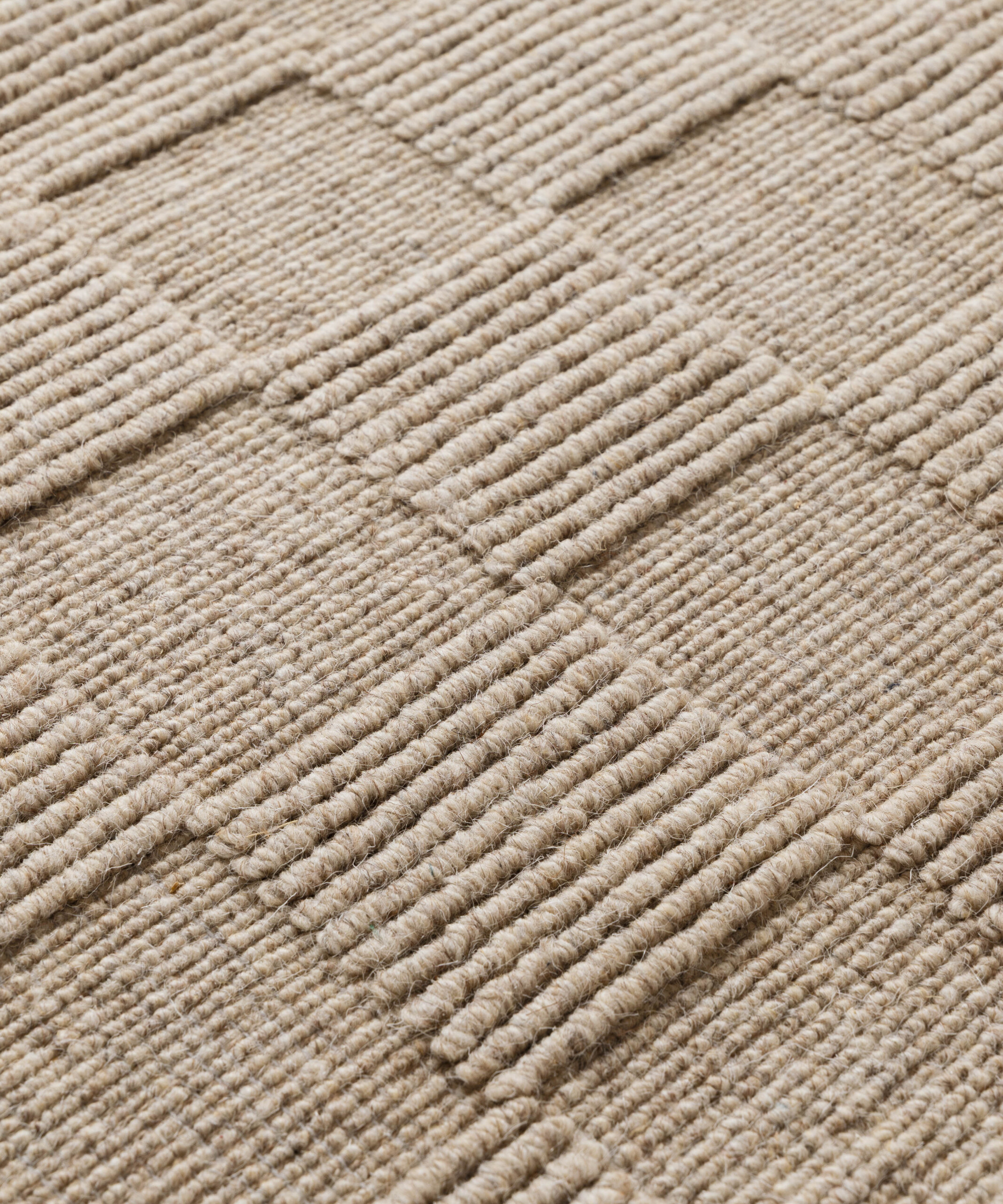 Tapis en laine - Tavle beige - close up Tapis en laine - Tavle beige - close up