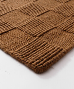 Tapis en laine - Tavle cognac - close up, thumbnail Tapis en laine - Tavle cognac - close up, thumbnail
