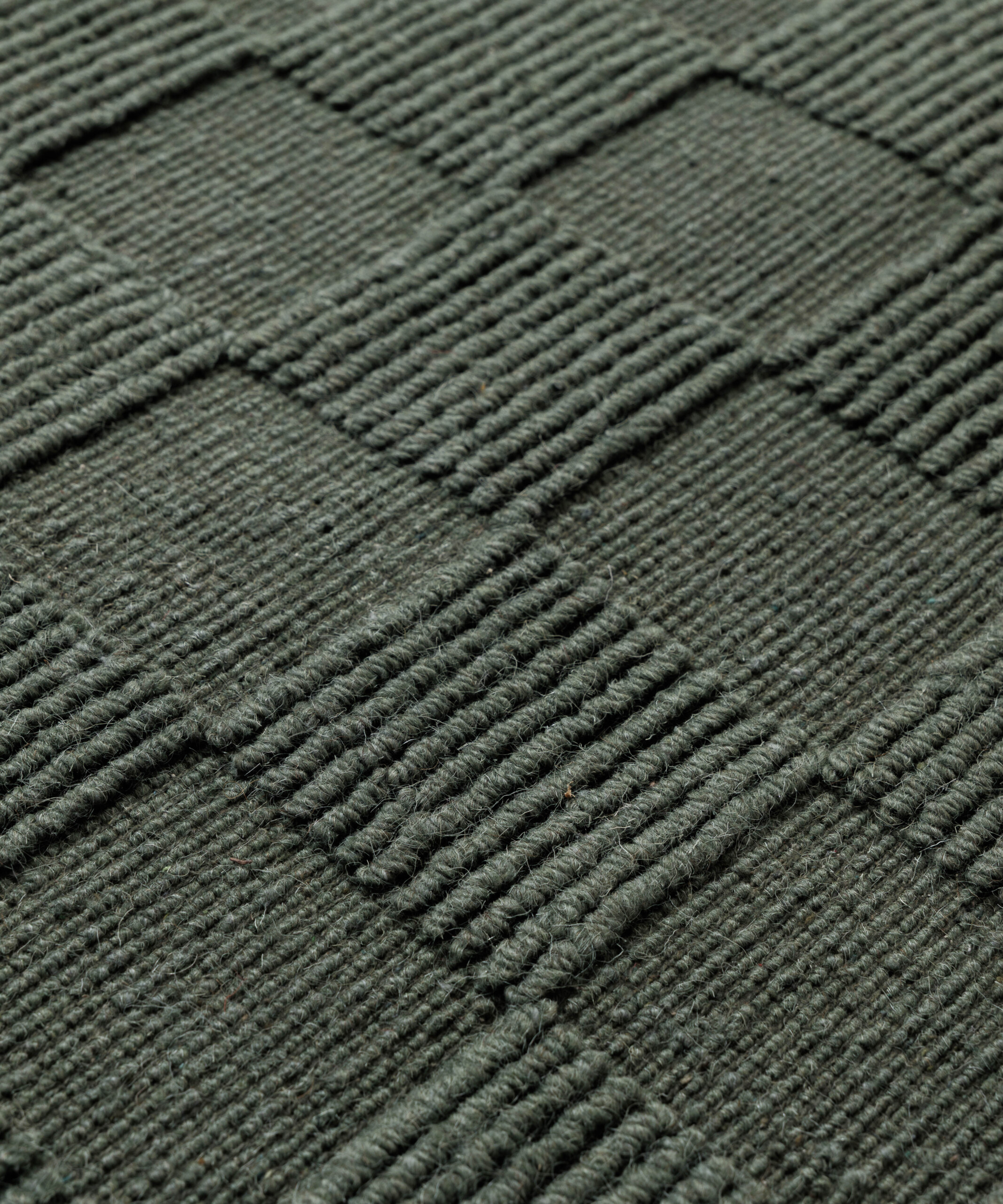 Tapis en laine - Tavle vert - close up Tapis en laine - Tavle vert - close up