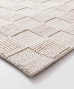 Tapis en laine - Tavle ivoire - close up, thumbnail Tapis en laine - Tavle ivoire - close up, thumbnail