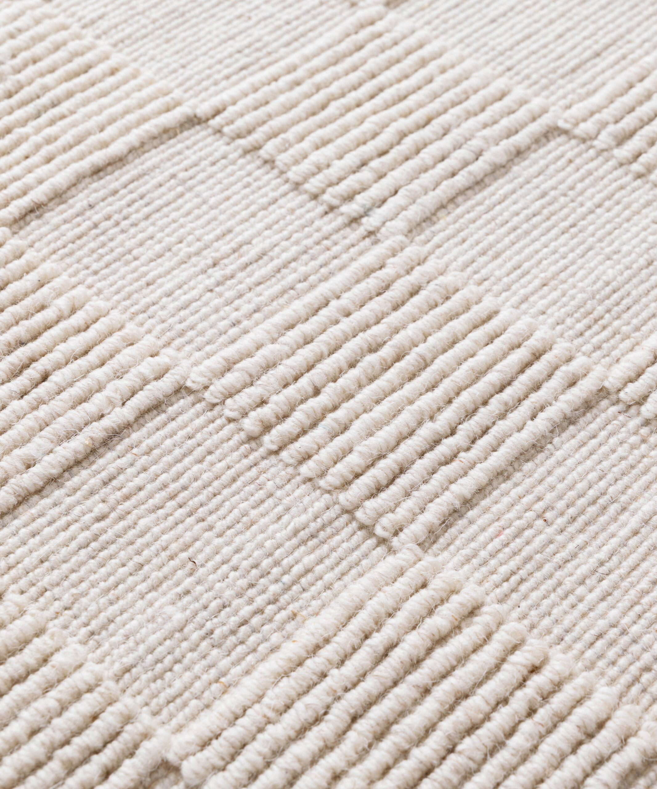 Tapis en laine - Tavle ivoire - close up Tapis en laine - Tavle ivoire - close up
