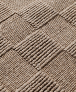 Tapis en laine - Tavle taupe - close up, thumbnail Tapis en laine - Tavle taupe - close up, thumbnail